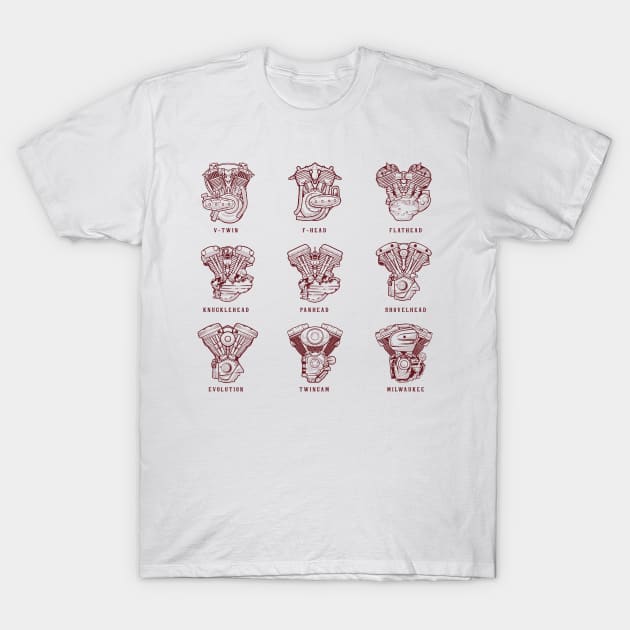 evolution engine motorcycle T-Shirt by noorshine